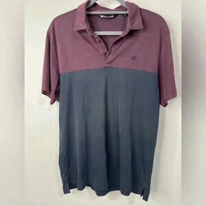 Travis Mathew Two Tone Golf Polo Shirt Size Medium